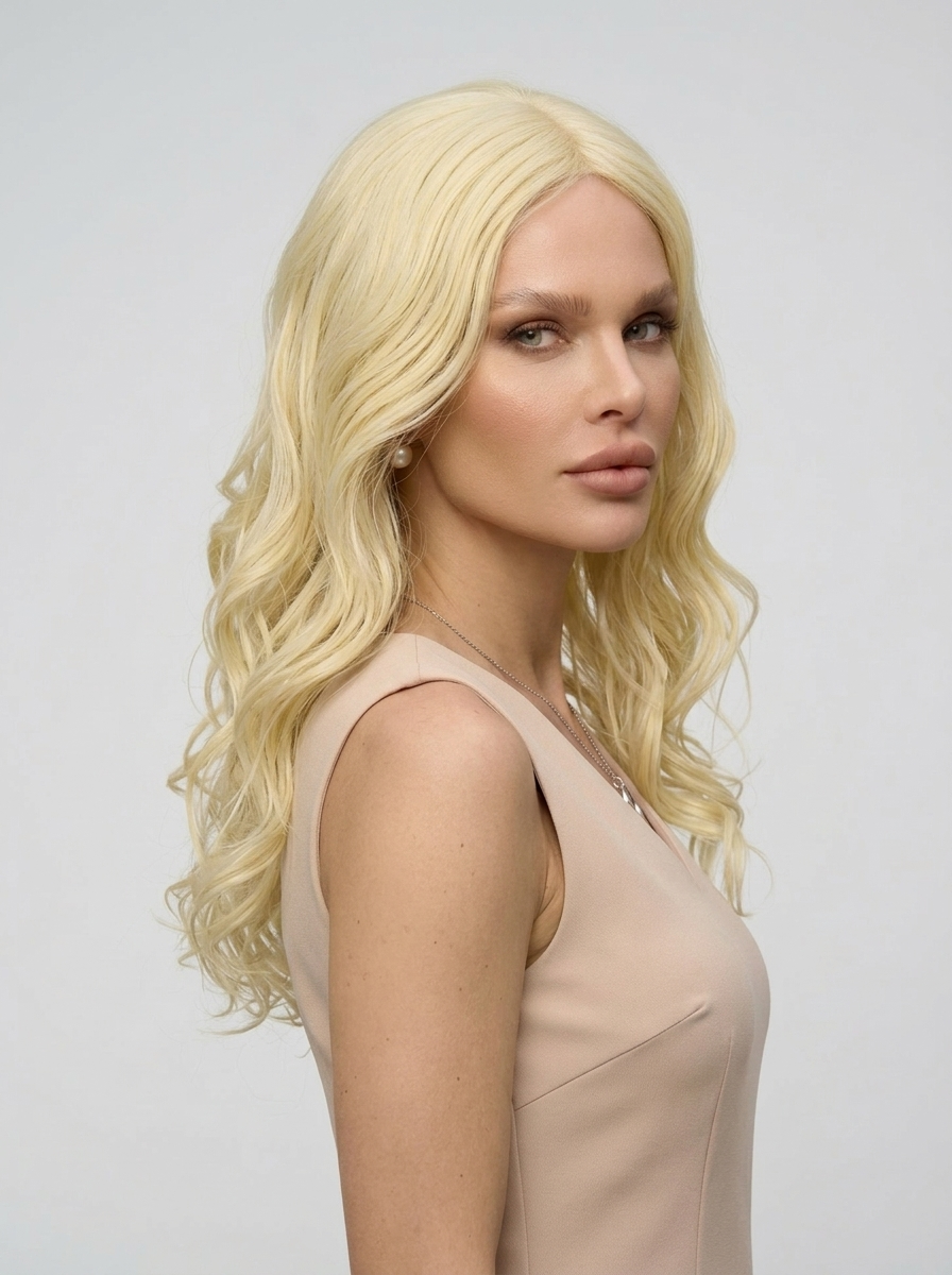 Парик Lace Wig 8014-3 из термоволокна без чёлки, оптом — Pariks.ru