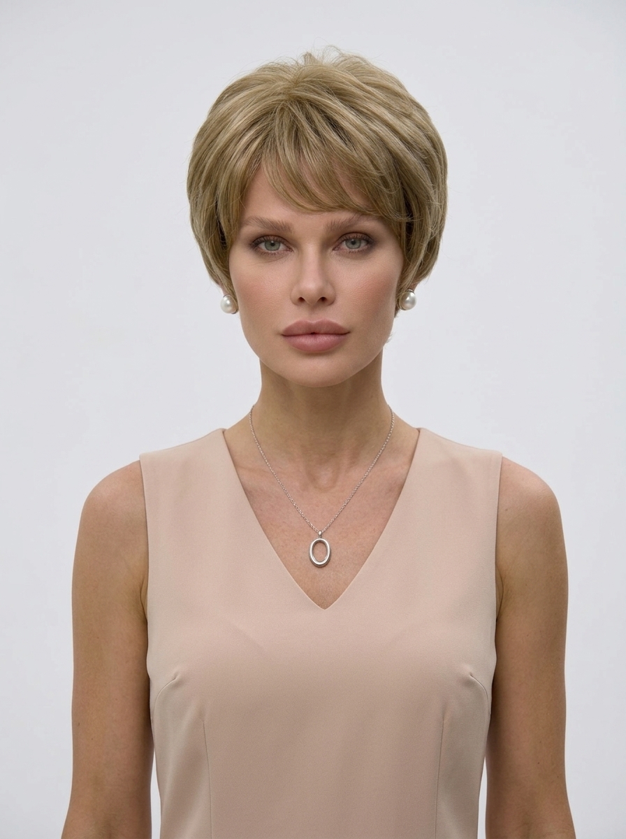 Парик с моно вставкой модель; Elena, ручной работы,